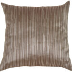 Horizon in Silver Blue Silk Accent Pillow