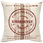 Quality Guarantee Red Print Throw Pillow
