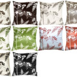 Spring Flower and Ferns 20″ Throw Pillows