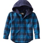 Toddlers’ Fleece-Lined Flannel Shirt, Hooded