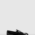 Wide Width Platform Chunky Sole T Bar Loafers