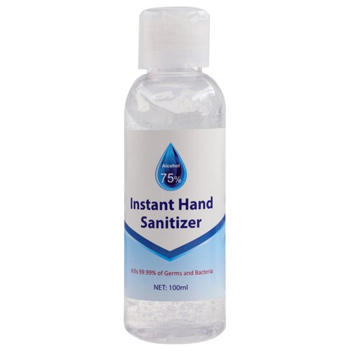 100ml Disposable Alcohol Gel Wash Free Hand Sanitizer With 75% Alcohol