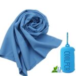 30 x 100cm Portable Quick-drying Cooling Towel Blue