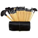 32-Piece: Makeup Brush Set w/ Vegan-Leather Case