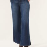 “Ab”solution® Skyrise Wide Leg Tulip Hem Jeans