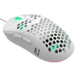 Ajazz AJ380R Ultralight Wired Mouse RGB Light Adjustable White