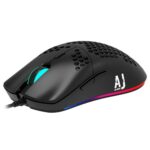 Ajazz AJ390 Ultralight Hollow-out Wired Mouse Black