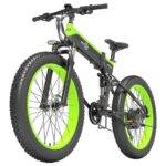 Bezior X1500 Electric Bike 26in 12.8Ah 48V 1500W 40Km/h Black Green
