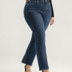 Bootcut Very Stretchy High Rise Dark Wash Jeans