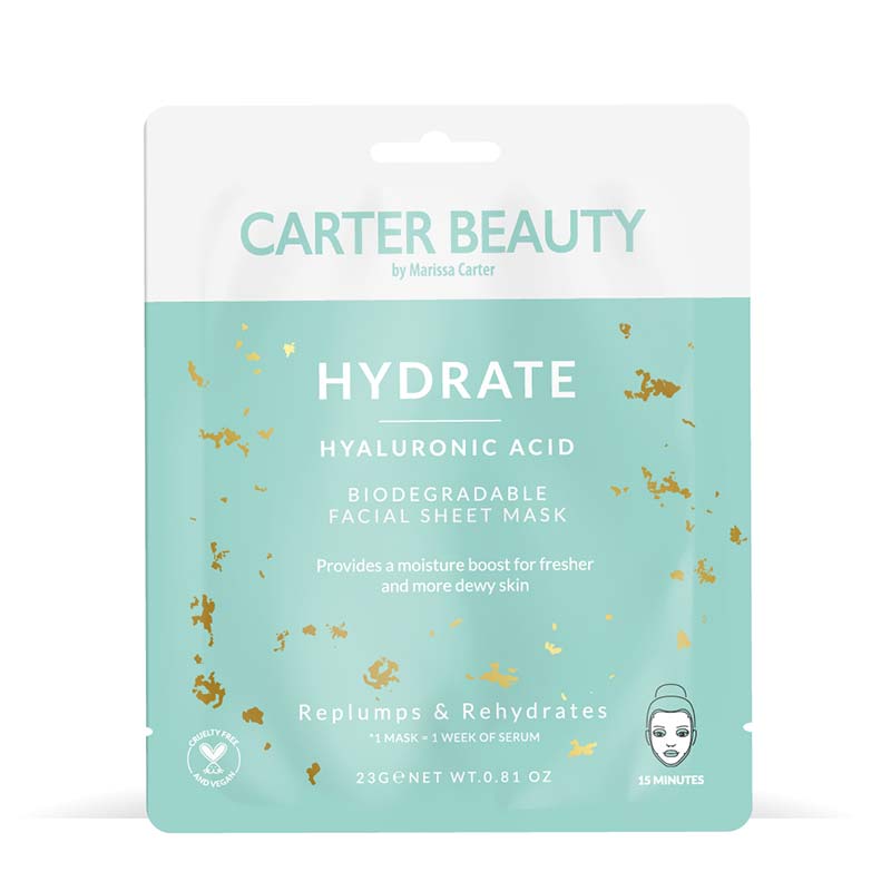 Carter Beauty By Marissa Hydrate Hyaluronic Acid Sheet Mask