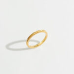Chevron Band Gold Ring