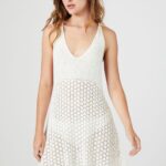 Crochet Y-Back Mini Dress