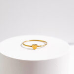 Dainty Heart Ring in Gold