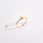Dainty Moon Ring in Gold
