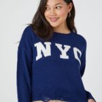 Distressed NYC Graphic Sweater