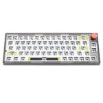 DUKHARO VN66 66 Keys Mechanical Gaming Keyboard DIY Kit Black