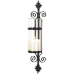 Fleur De Les Candleholder Decorative Glass Wall Sconce