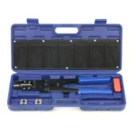 iCrimp Battery Cable Lug Crimping Tool Kit for 8 to 4/0 AWG Copper Ring Terminals, Battery Cable Ends, Copper Splice, c/w Radial Wire Stripper