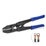 iCrimp Heavy Duty Copper Lug Crimping Tool, for AWG 8,6,4,2,1 Gauge Battery Cable Ring Terminal Ends with Built-in Cable Cutter