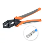 iCrimp IWS-38 Crimper for AWG 8-2 Works for Non-Insulated Terminals and Butt/Splice/Open/Plug Connectors for Auto Electrical, Motorcycle Wiring…