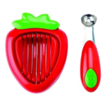 Joie Strawberry Huller and Slicer, Red