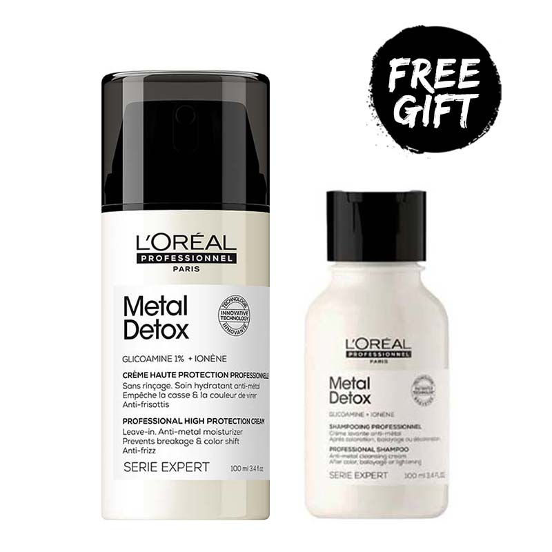 L’Oreal Professionnel Metal Detox Anti-Metal High Protection Cream + FREE L’Oreal Professionnel Metal Detox Shampoo