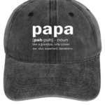 Men’s Papa Like A Grandpa Only Cooler See Also Superhero Handsome Funny Adjustable Denim Hat