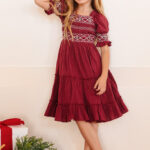 Mini Liesl Dress in Red