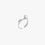 Pearl Adjustable Sterling Silver Ring