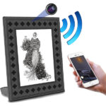 Picture Frame Hidden Camera w/ Night Vision, 1 Year Battery & WiFi Remote Viewing