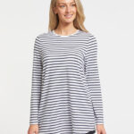 Stripe Loose Fit Long Sleeve Tunic UPF 50+ Sensitive Collection