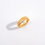 Textured Weave Ring in Gold
