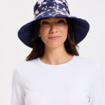 Wide Brim Printed Swim Sun Hat UPF50+